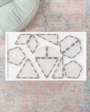 Connetix Tiles CLEAR 24 Piece Shape Expansion Pack