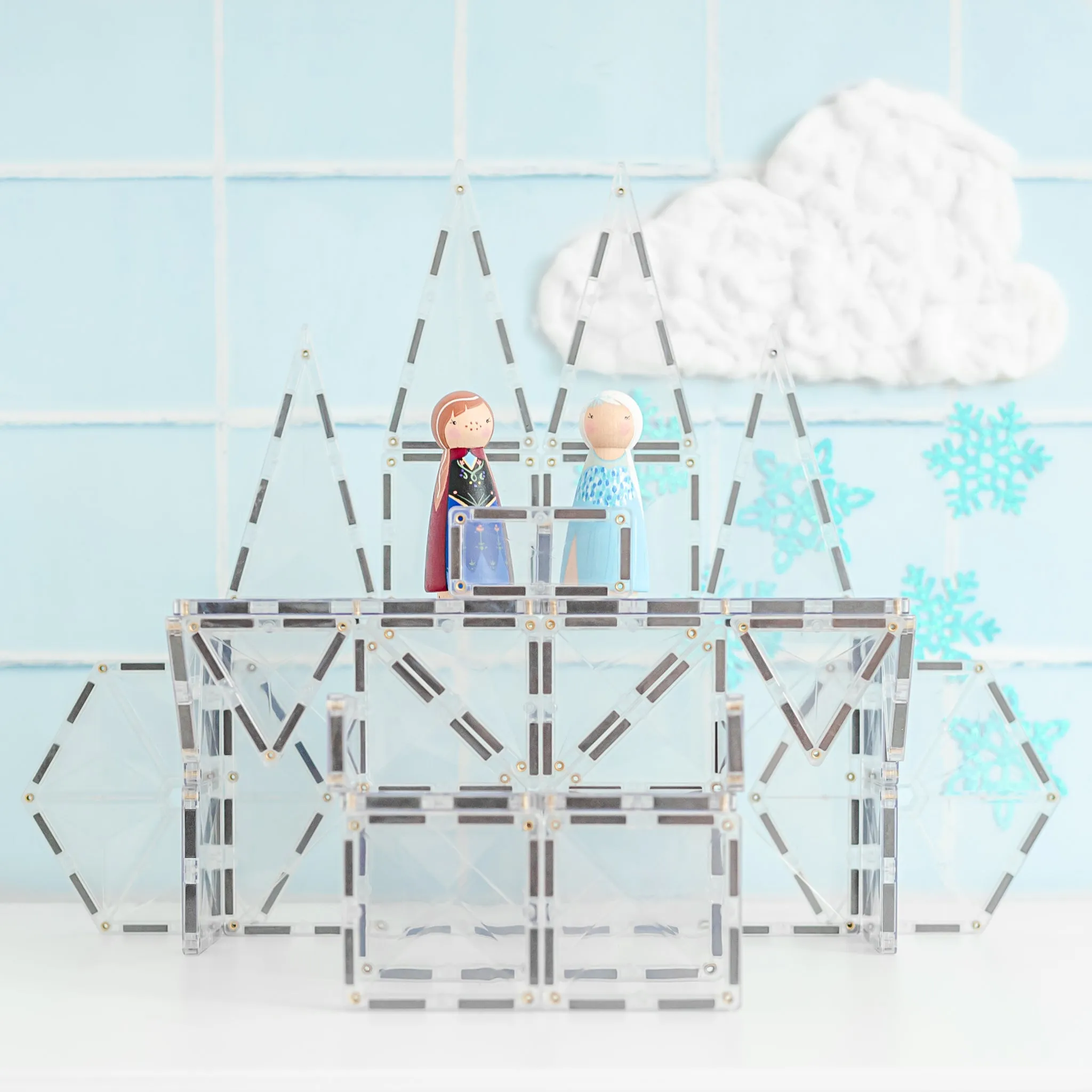 Connetix Tiles CLEAR 34 Piece Starter Pack