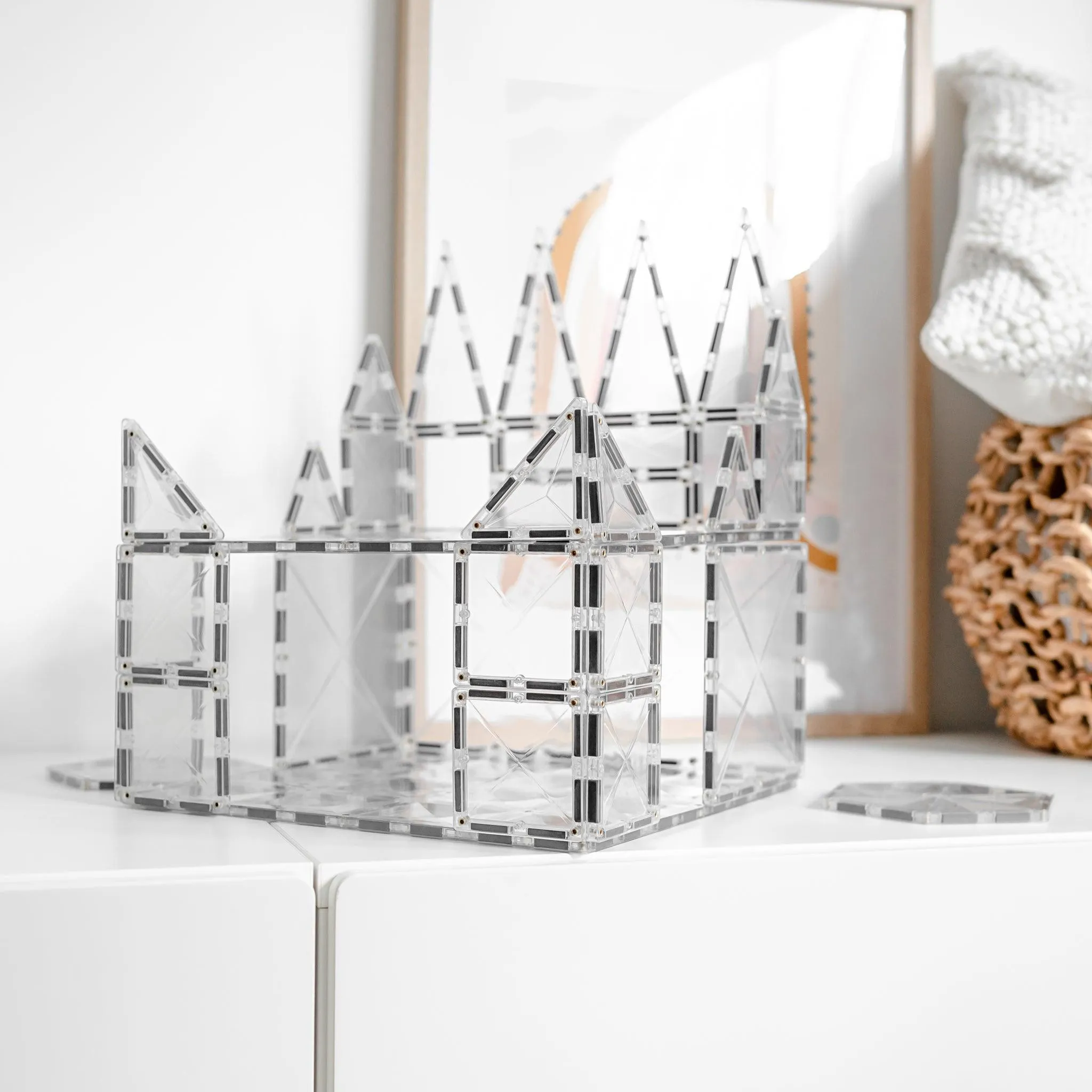 Connetix Tiles Clear Pack 34 Piece 3yrs 