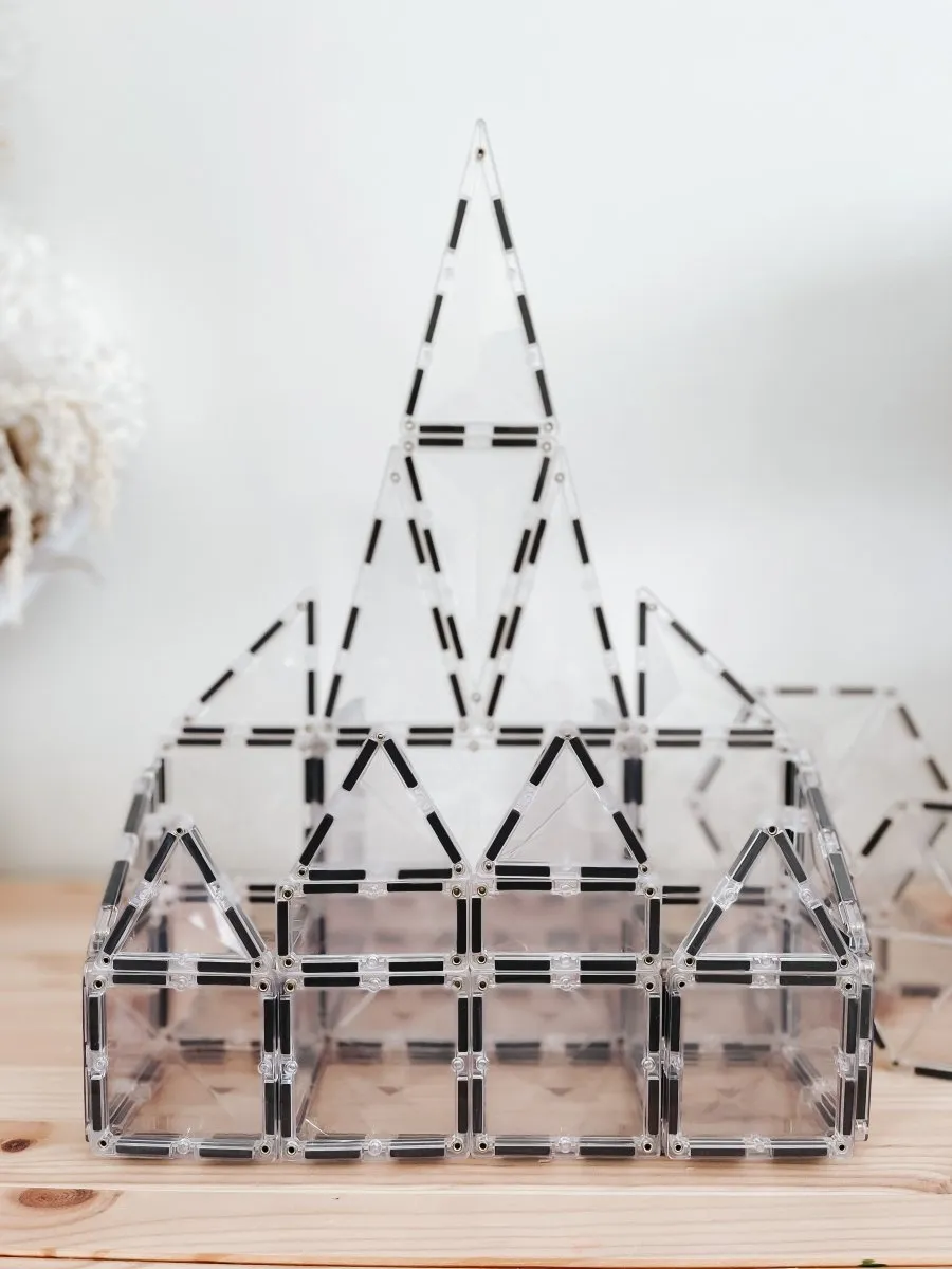 Connetix Tiles - Clear Starter Pack - 34 pc