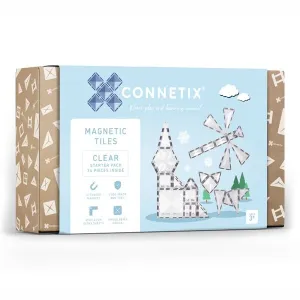 Connetix Tiles - Clear Starter Pack 34 Piece