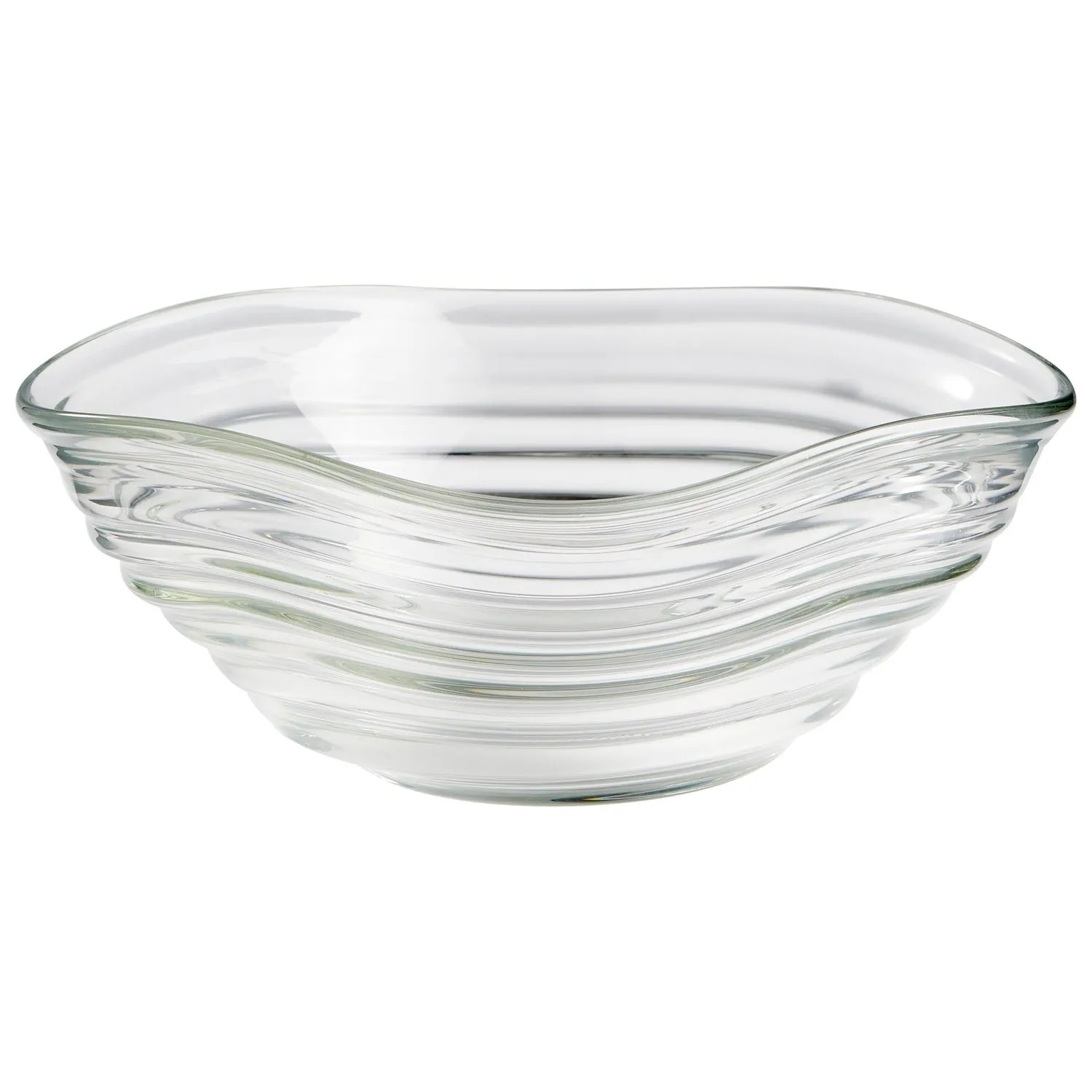 Cyan Design 10022 Wavelet Bowl - Clear - Large
