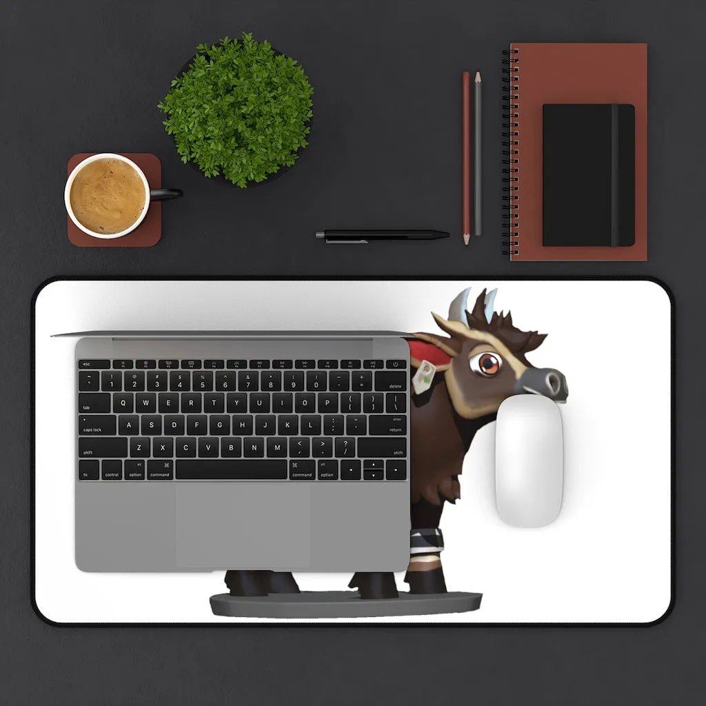 Dark Brown Cow Desk Mat