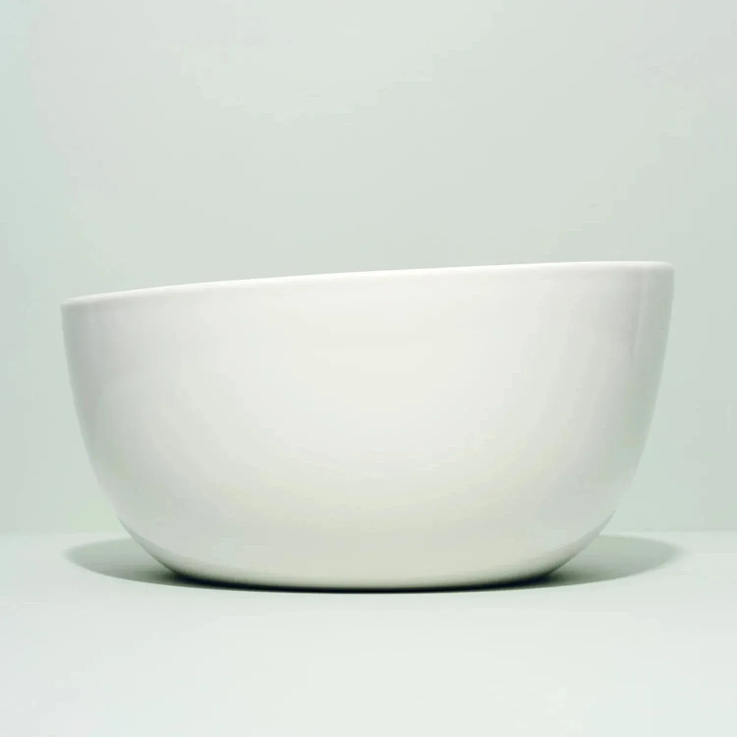 Deep Serving Bowl - White | Hand Glazed