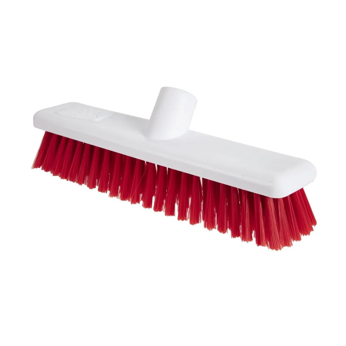 DN830 Jantex Hygiene Broom Soft Bristle Red 12in