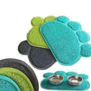 Dog bowl mat