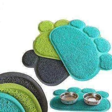 Dog bowl mat