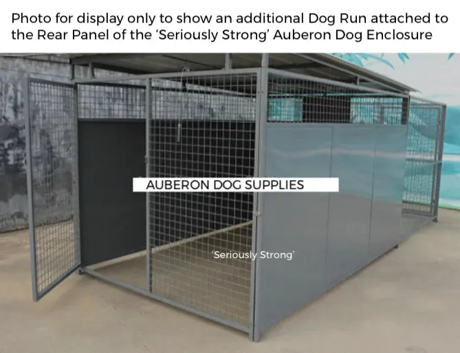 Dog Kennel Run 2.4x1.8m or 4.4x1.8m indestructible safe secure Yard Enclosure w/Roof ‘Seriously Strong’ ESL85 yrs