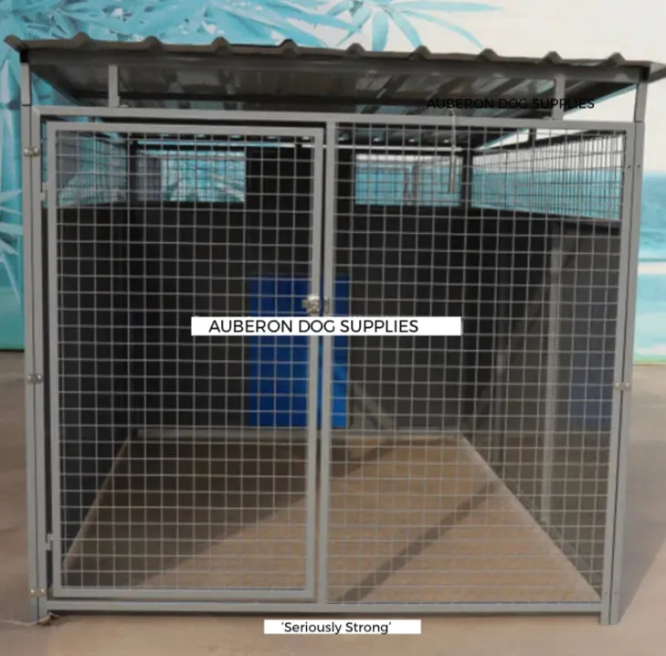 Dog Kennel Run 2.4x1.8m or 4.4x1.8m indestructible safe secure Yard Enclosure w/Roof ‘Seriously Strong’ ESL85 yrs