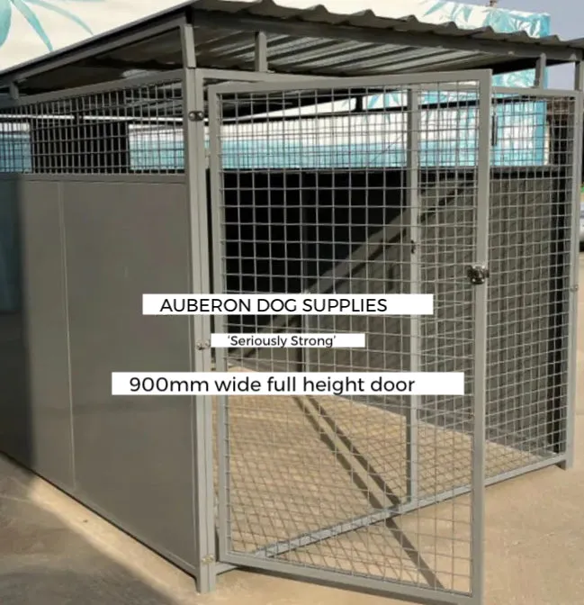 Dog Kennel Run 2.4x1.8m or 4.4x1.8m indestructible safe secure Yard Enclosure w/Roof ‘Seriously Strong’ ESL85 yrs