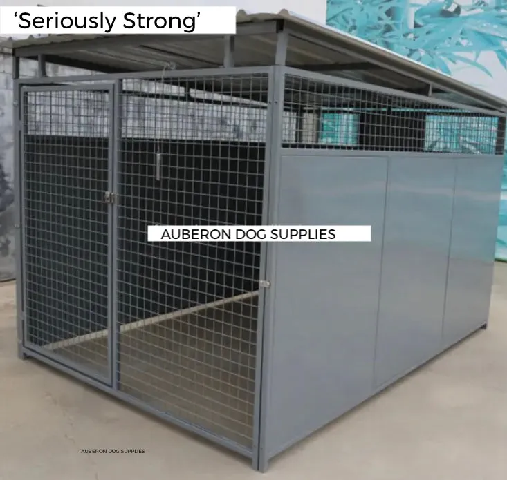 Dog Kennel Run 2.4x1.8m or 4.4x1.8m indestructible safe secure Yard Enclosure w/Roof ‘Seriously Strong’ ESL85 yrs