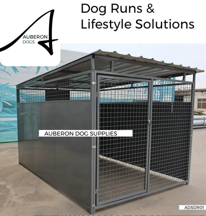 Dog Kennel Run 2.4x1.8m or 4.4x1.8m indestructible safe secure Yard Enclosure w/Roof ‘Seriously Strong’ ESL85 yrs