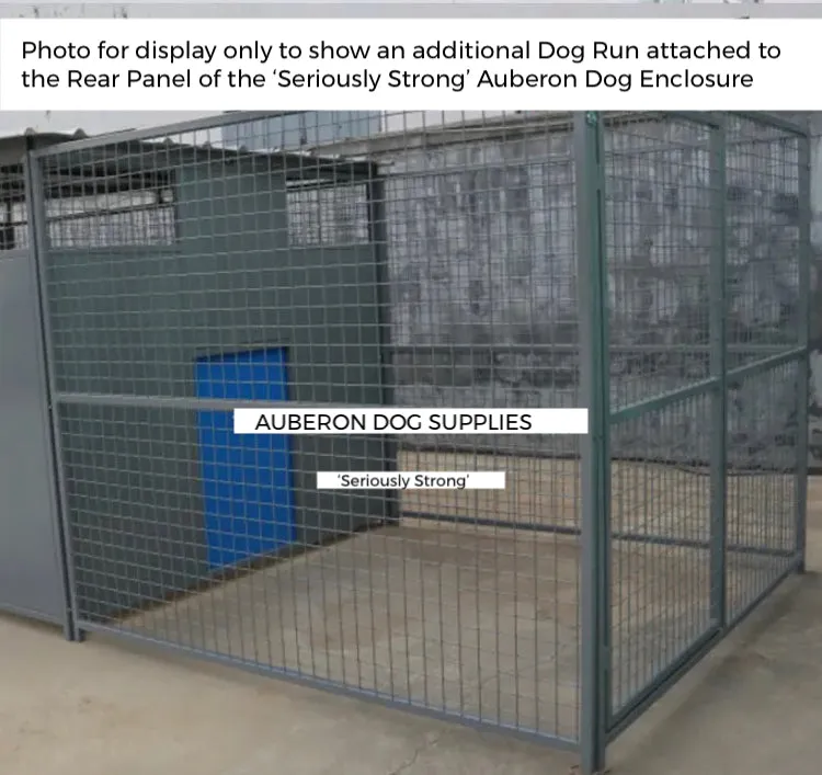 Dog Kennel Run 2.4x1.8m or 4.4x1.8m indestructible safe secure Yard Enclosure w/Roof ‘Seriously Strong’ ESL85 yrs