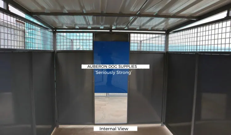 Dog Kennel Run 2.4x1.8m or 4.4x1.8m indestructible safe secure Yard Enclosure w/Roof ‘Seriously Strong’ ESL85 yrs