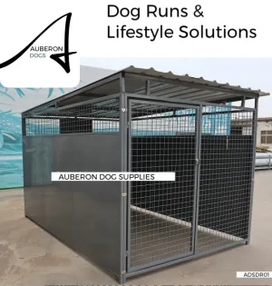 Dog Kennel Run 2.4x1.8m or 4.4x1.8m indestructible safe secure Yard Enclosure w/Roof ‘Seriously Strong’ ESL85 yrs