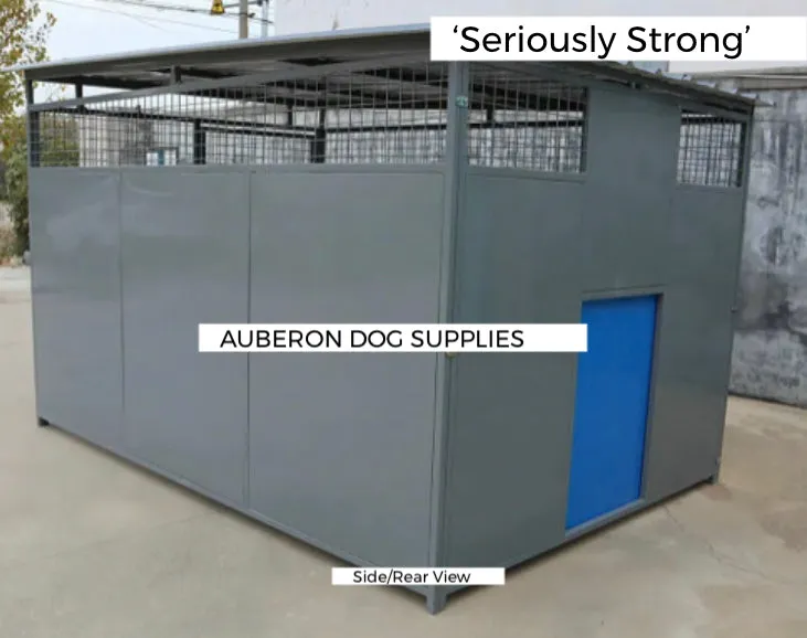 Dog Kennel Run 2.4x1.8m or 4.4x1.8m indestructible safe secure Yard Enclosure w/Roof ‘Seriously Strong’ ESL85 yrs