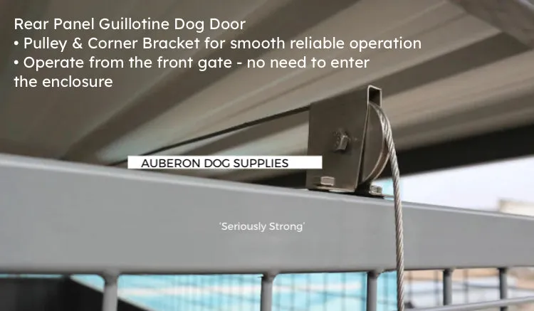 Dog Kennel Run 2.4x1.8m or 4.4x1.8m indestructible safe secure Yard Enclosure w/Roof ‘Seriously Strong’ ESL85 yrs