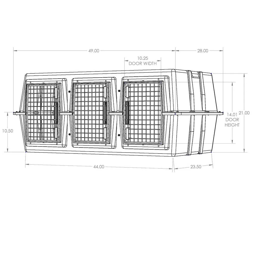 Easy Loader Triple Hole Dog Kennel