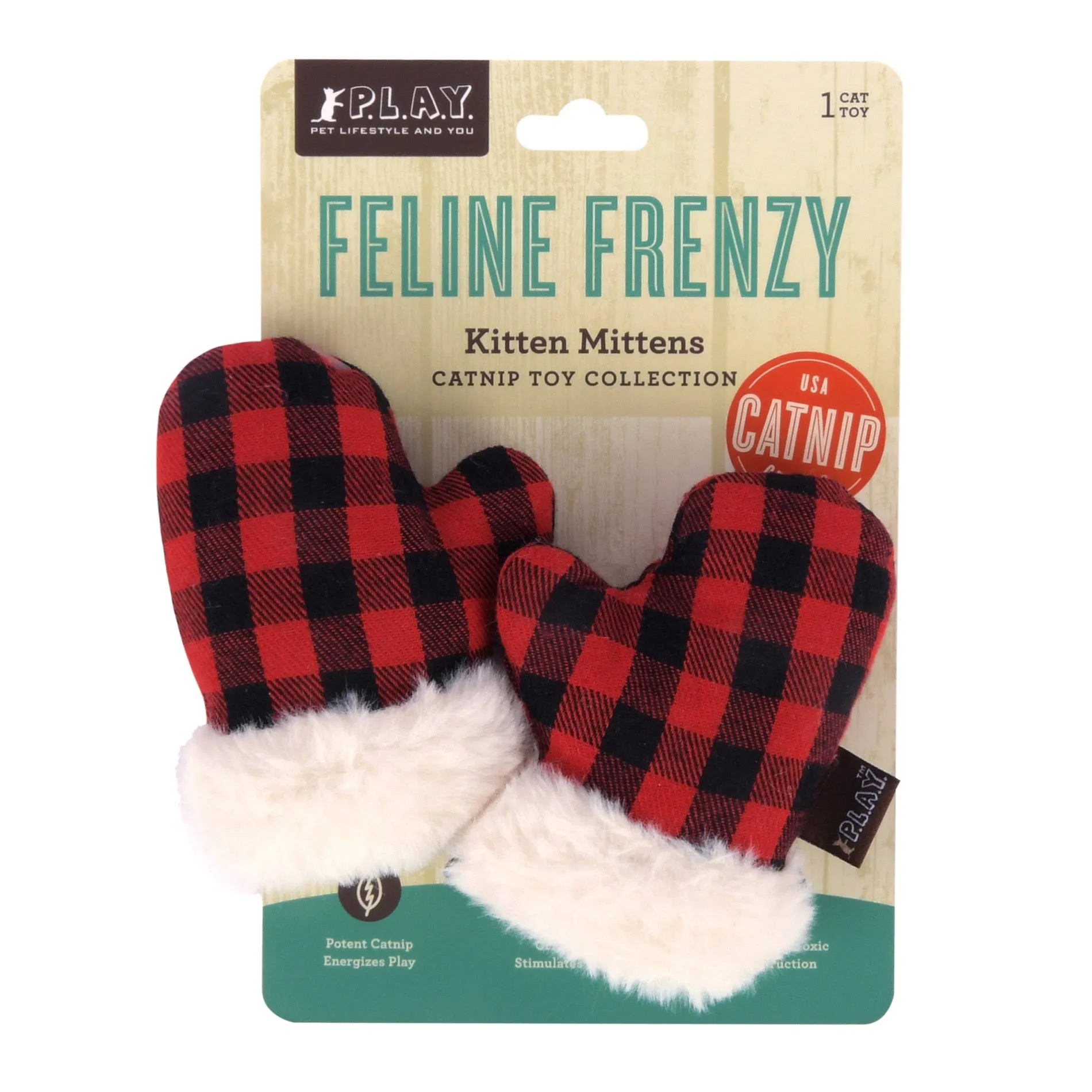 Feline Frenzy Cat Toy - Kitten Mittens by P.L.A.Y.
