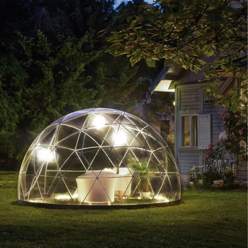 Garden Igloo | Dome, Aluminum, 11'9"W, 7'2"H - Outdoor Dining, Play Area for Children, Stylish Conservatory, Greenhouse, Gazebo