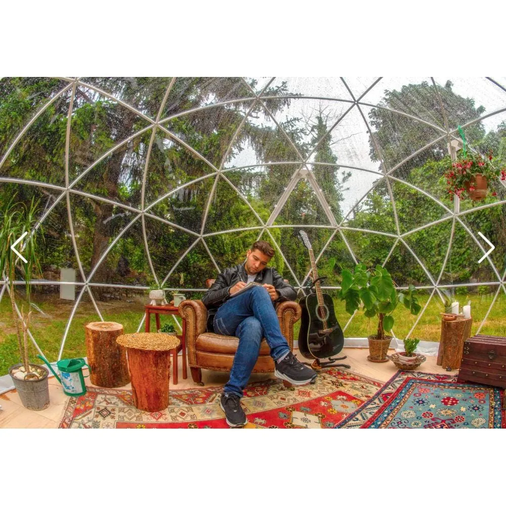 Garden Igloo | Dome, Aluminum, 11'9"W, 7'2"H - Outdoor Dining, Play Area for Children, Stylish Conservatory, Greenhouse, Gazebo
