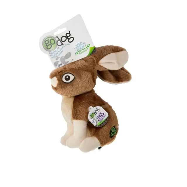 GODOG Wildlife Squeaky Plush Dog Toy - Large