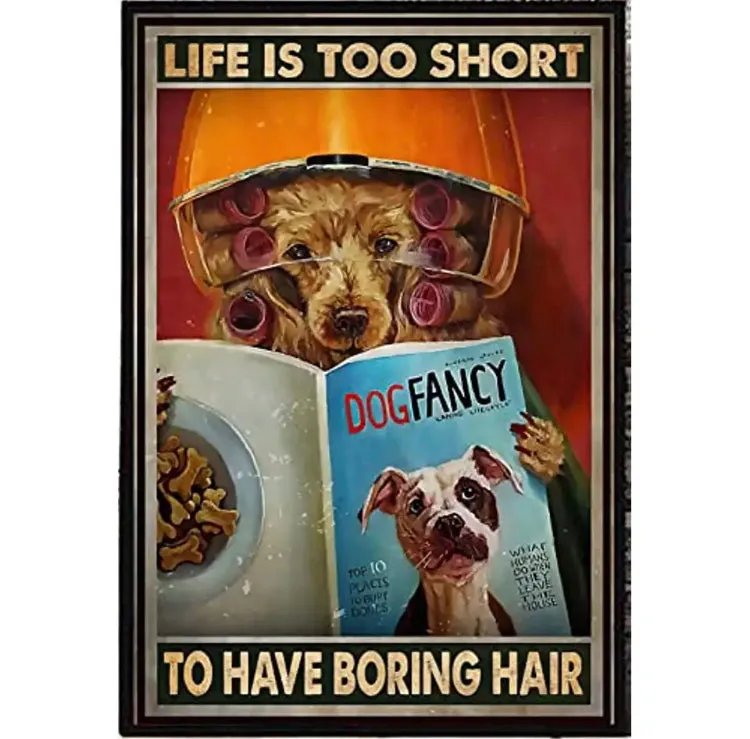 Groomers’ Salon Shop Signs Metal Tin Decor Wise Witty Wonderful ~ 2 Sizes Free Delivery