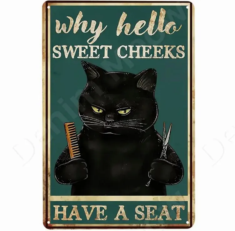 Groomers’ Salon Shop Signs Metal Tin Decor Wise Witty Wonderful ~ 2 Sizes Free Delivery