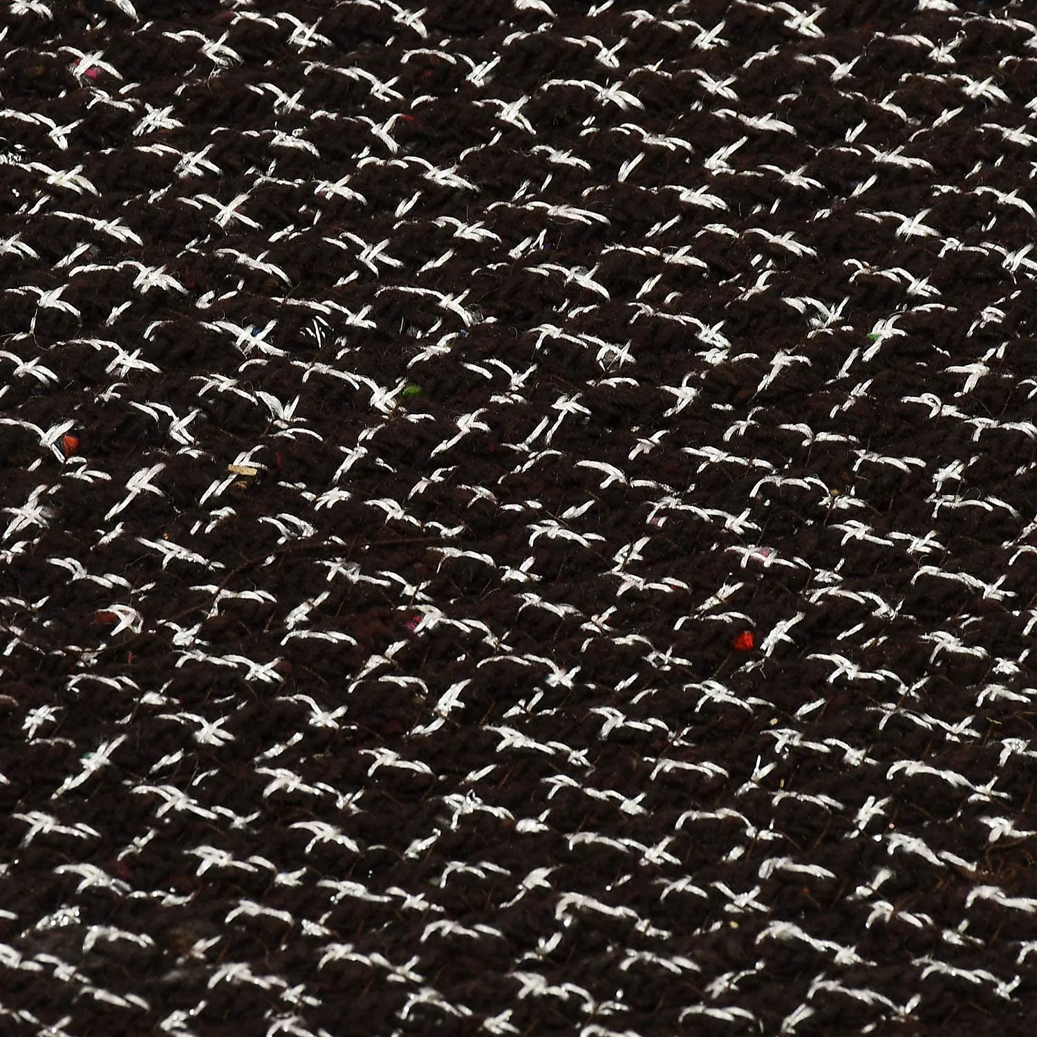 Heart Home Oval Design Soft Cotton Blend Anti Slip Door Mat 18"x26"(Brown) CTHH5510