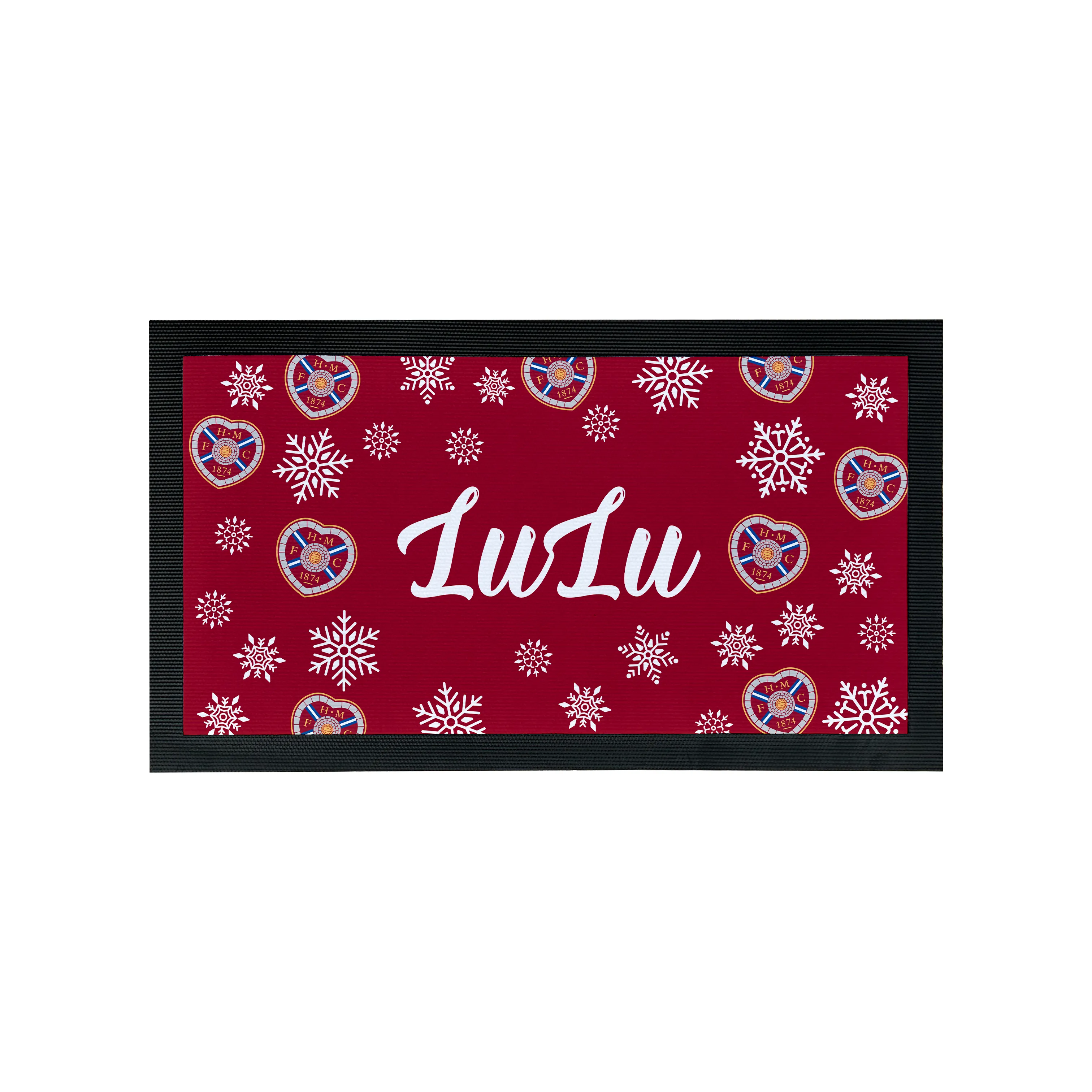 Heart of Midlothian Xmas Pet Feeding Mat
