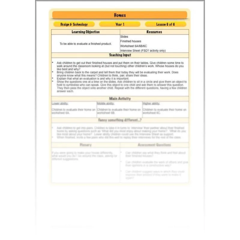 Homes DT Lessons