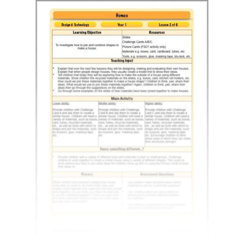 Homes DT Lessons