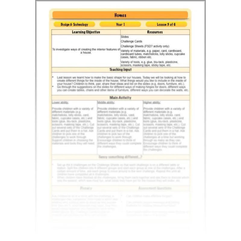 Homes DT Lessons