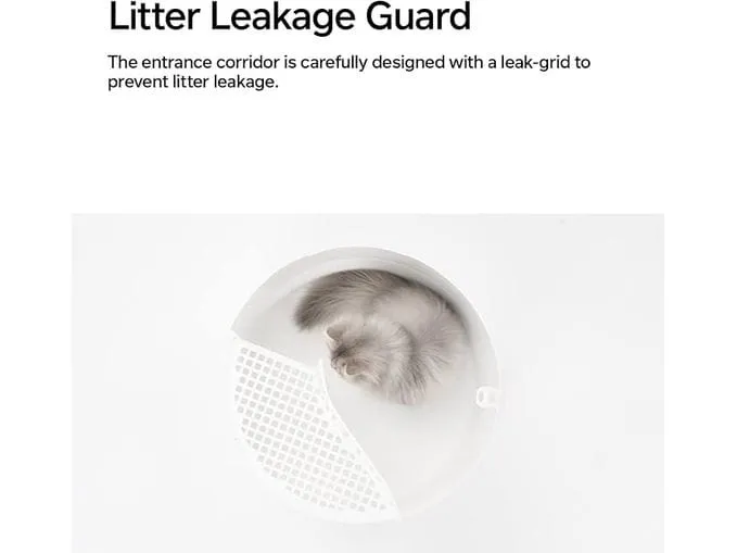 IGLOO CAT LITTER BOX - 2 IN 3 WHITE & BLUE