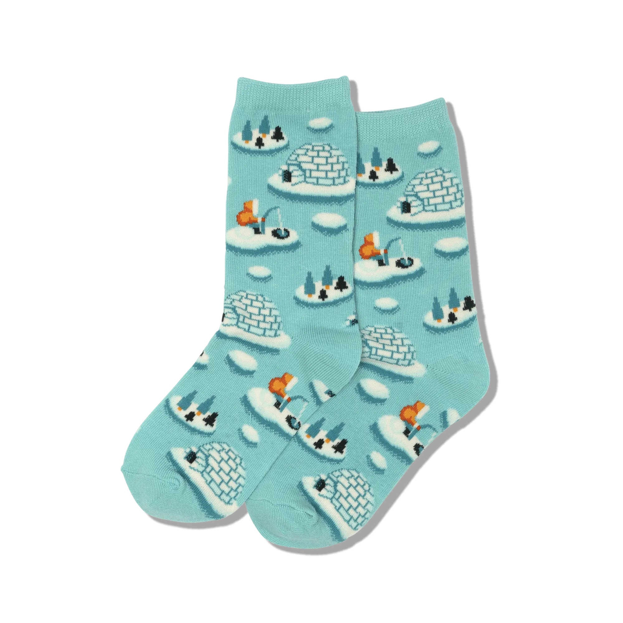 Kids "Igloos" Crew Socks by Hot Sox