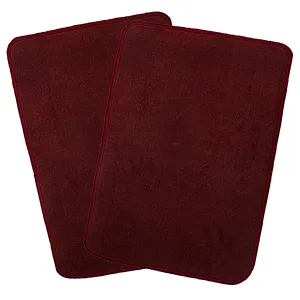 Kuber Industries Microfiber Anti Slip 2 Pieces Door Mat 22"x14", Maroon - CTKTC21910