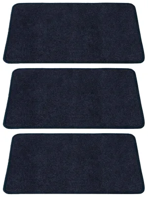 Kuber Industries Microfiber Anti Slip 3 Pieces Bath Mat 22"x14", Grey - CTKTC39917