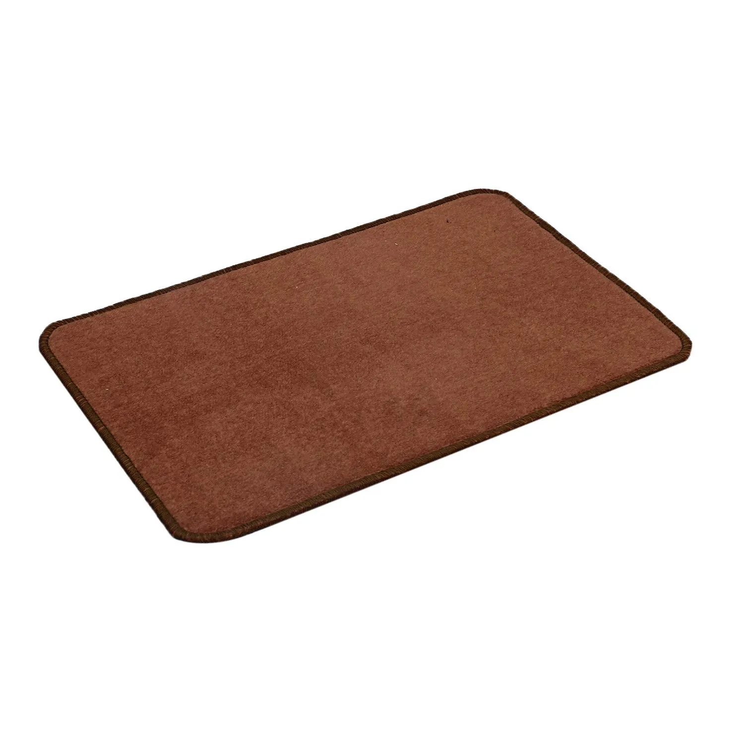 Kuber Industries Microfiber Anti Slip 6 Pieces Door Mat 22"x14", Brown - CTKTC21923