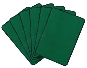 Kuber Industries Microfiber Anti Slip 6 Pieces Door Mat 22"x14", Green - CTKTC21903