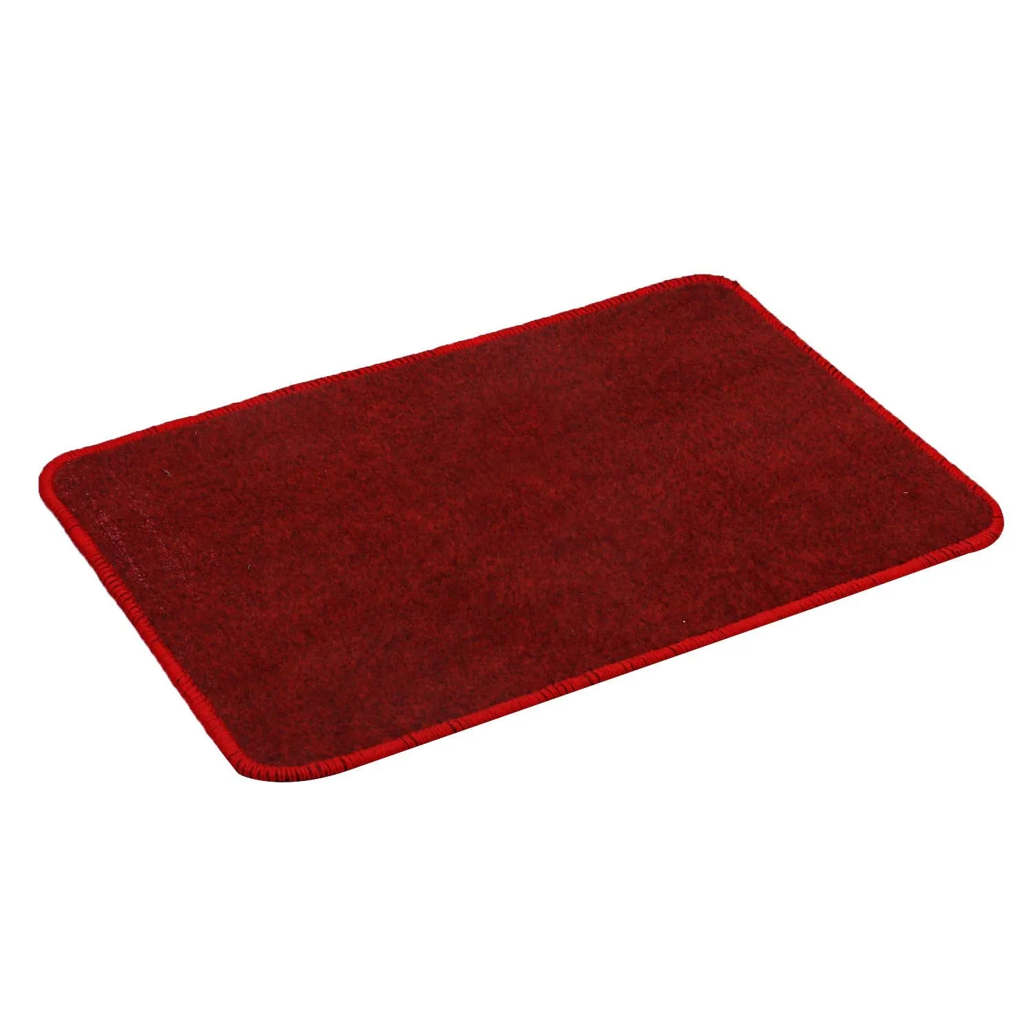 Kuber Industries Microfiber Anti Slip Door Mat 22"x14", Red-CTKTC28321