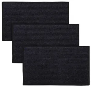 Kuber Industries Microfiber Anti Slip Door Mat (Grey, 14"x21") - KUBMART02978-3 Pieces