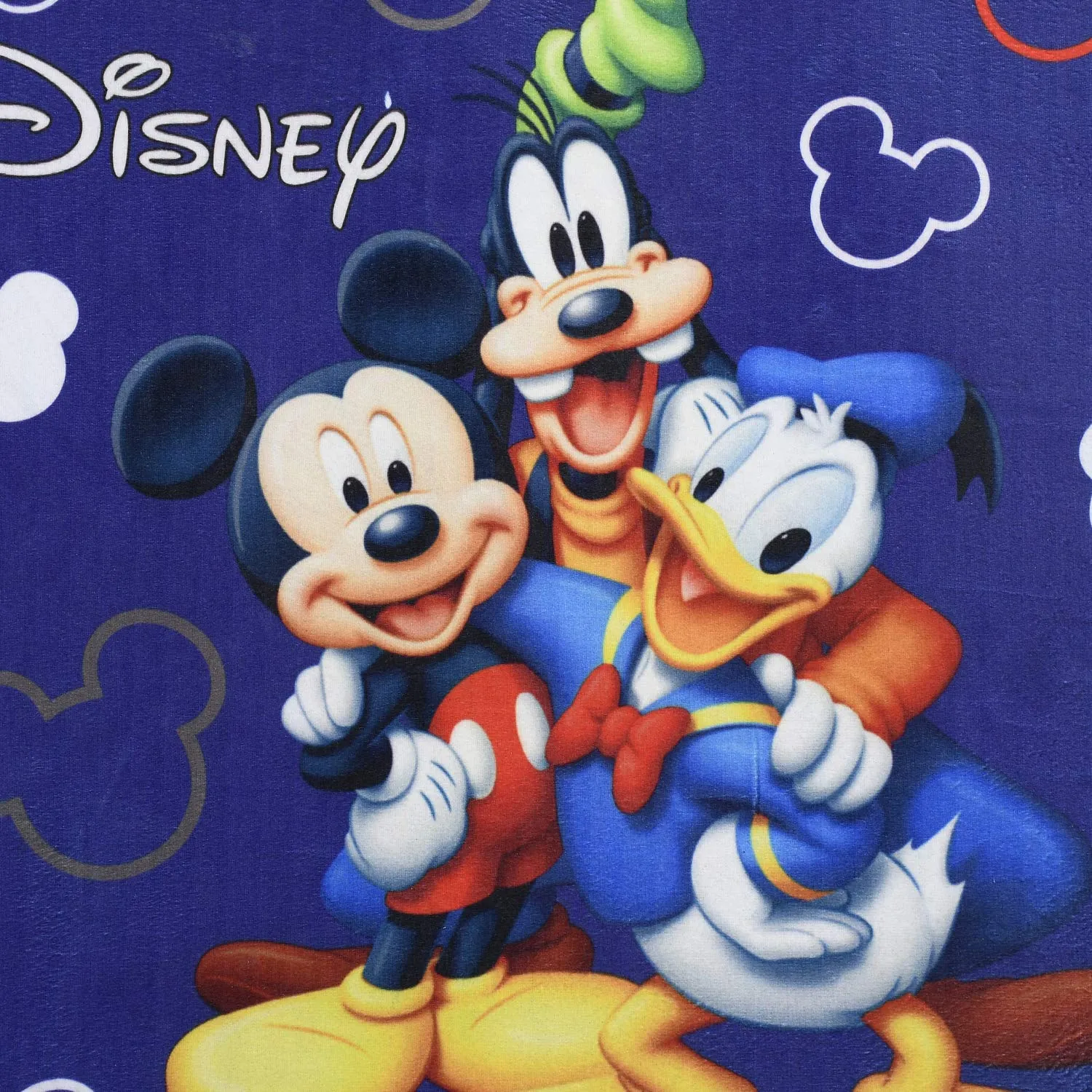 Kuber Industries Polyvinyl Chloride Disney Team Mickey Anti-Slip Door Mat (Royal Blue, CTKTC046057, 23"x15")
