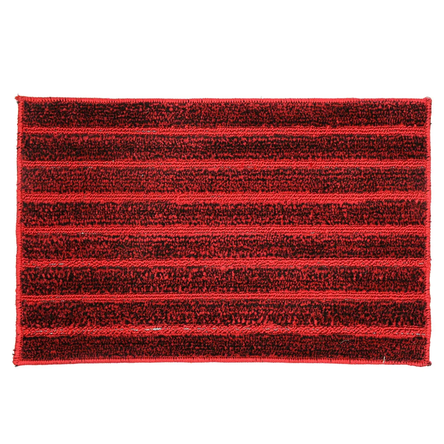 Kuber Industries Soft Cotton Blend Anti Slip 4 Pieces Door Mat 16"x24"(Maroon) CTKTC33401