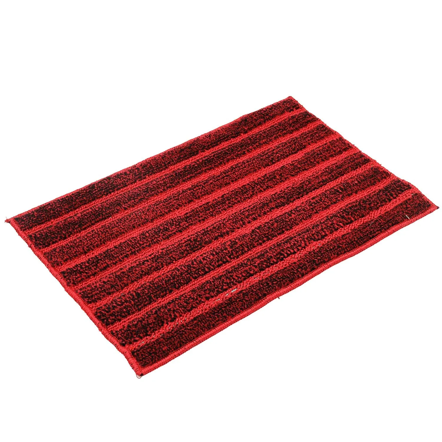 Kuber Industries Soft Cotton Blend Anti Slip 4 Pieces Door Mat 16"x24"(Maroon) CTKTC33401