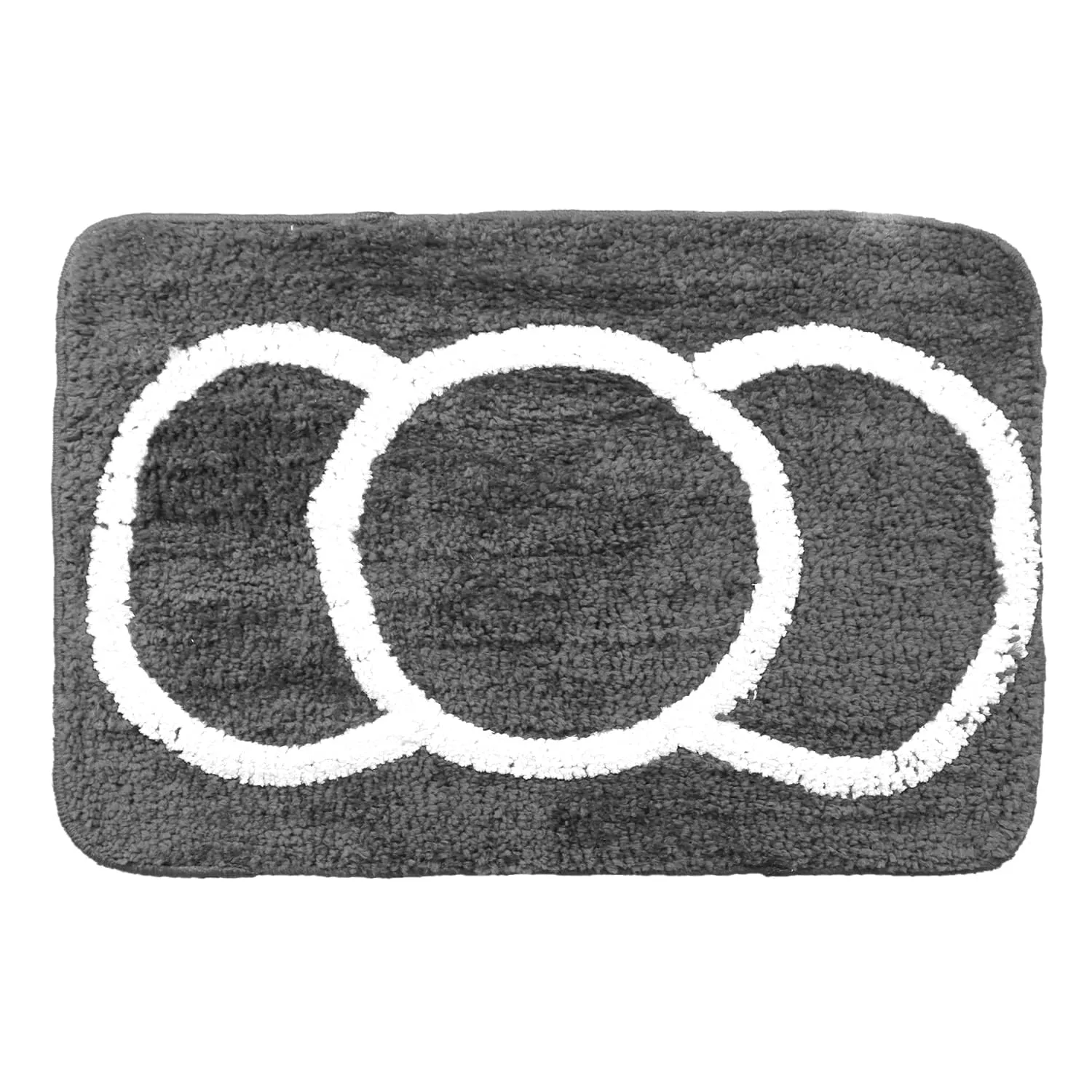 Kuber Industries Super Soft Door mat|Microfiber Anti-Slip Water Absorbant Fluffy Floor Mat|Entrance Mat for Kitchen,Bedside,Door,Living Room,60x40 cm,Set of 2|Brown and Grey (Pack of 5)