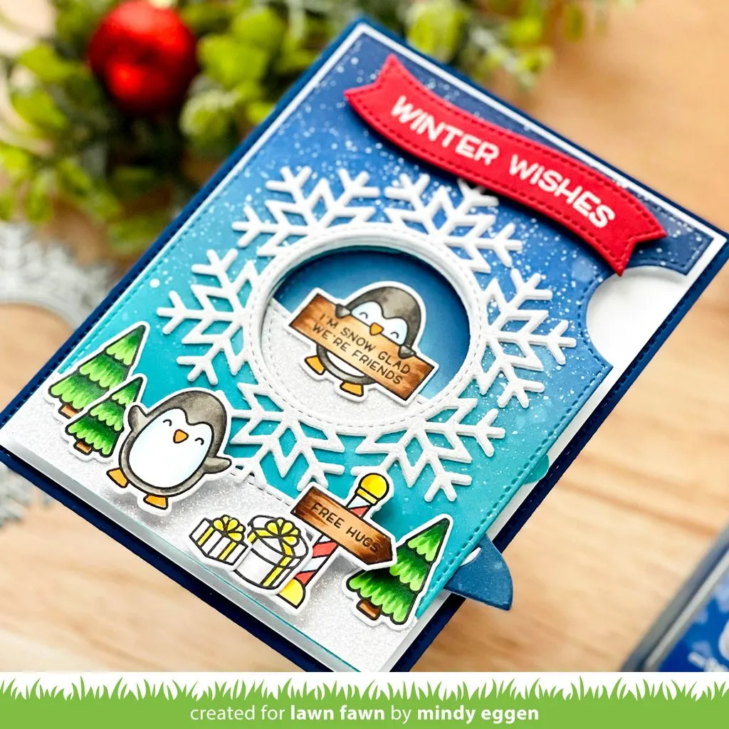 Lawn Fawn - Penguin Party - clear stamp set