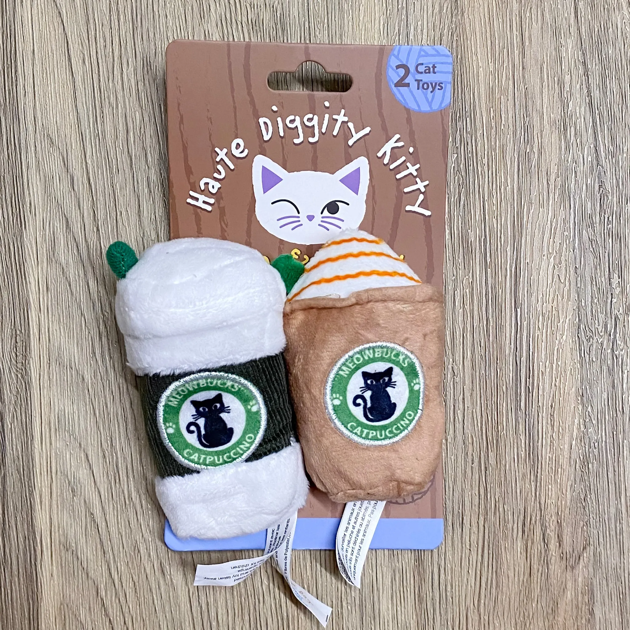 Meowbucks (2 coffee cups) Catnip Toys