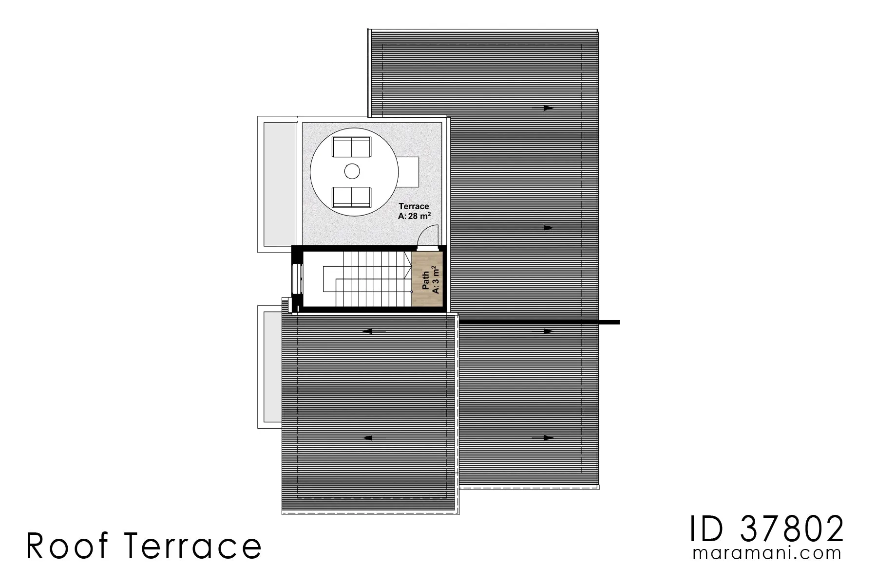 Modern house plan 7 bedrooms - ID 37802