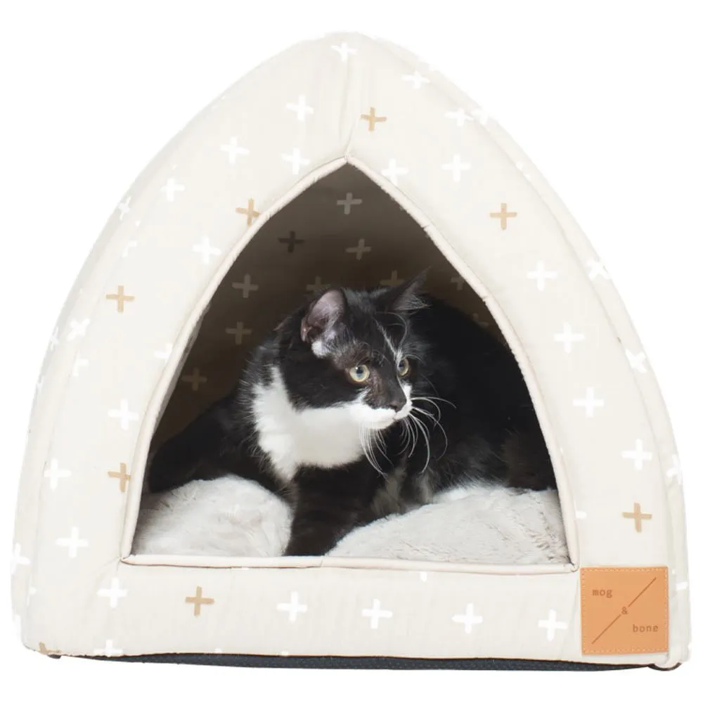 Mog & Bone Cat Igloo - Oatmeal Cross