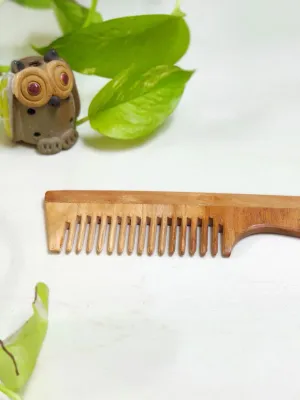 Neem Wood Comb with Handle
